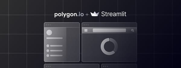 Build a stock app with Polygon.io and Streamlit