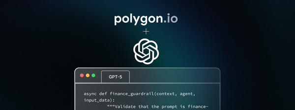 Creating stock market reports using Open AI's GPT-5 and Agent SDK with the Polygon.io MCP server in under 200 lines of code